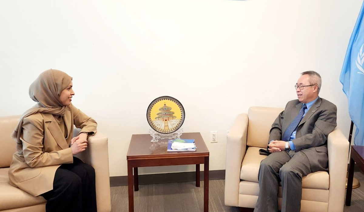 Qatar's Permanent Representative to UN Meets Undersecretary-General for Economic, Social Affairs